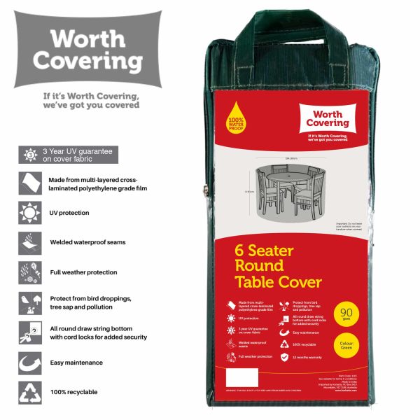 6-Seater Round Table Cover