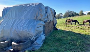 An Innovative way to Cover your Hay Stacks