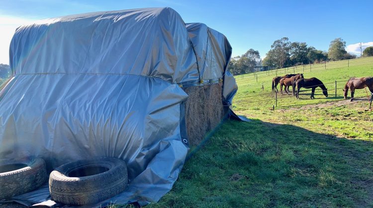 An Innovative way to Cover your Hay Stacks