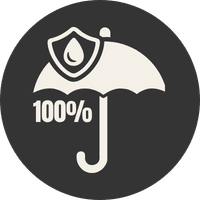 100% waterproof